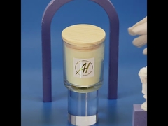 AROMA HOME Private Label Luksusowa szklana świeca zapachowa Black White