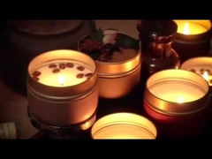 Świeca zapachowa z suszonymi kwiatami, ręcznie robiona na prezenty ślubne