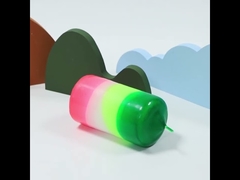 Tęczowa świeca pieńkowa z werbeną cytrynową do dekoracji domu aromatycznego