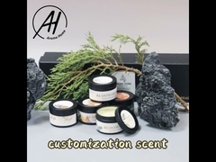 Świeca blaszana ODM 6 Oz, czerwona, zielona, ​​okrągła z ziarnami kawy