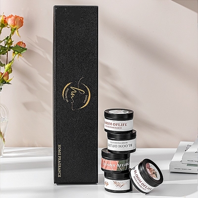 Decor Jar Candle Zestaw upominkowy 100% wosk sojowy Travel Tin Świeca zapachowa 5 sztuk / zestaw