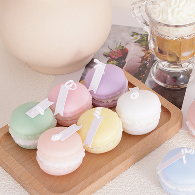Prywatna marka Aromat owocowy Mini Wosk sojowy Macaron Ręcznie robiona świeca do łazienki