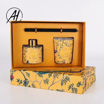 AROMA HOME Luksusowy dyfuzor trzcinowy Natural Oil Odświeżacz powietrza Świece zapachowe Zestaw podarunkowy