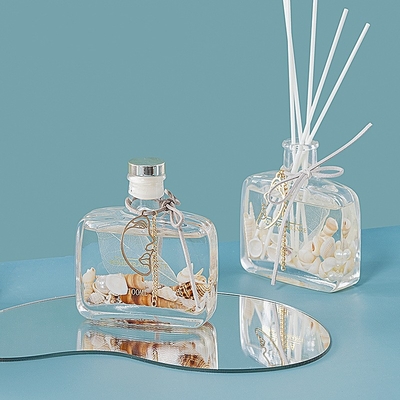 Unikalne butelki Pudełko na prezenty Pokrywa Pojemnik Ocean Scented Oil Glass Reed Dyfuzor