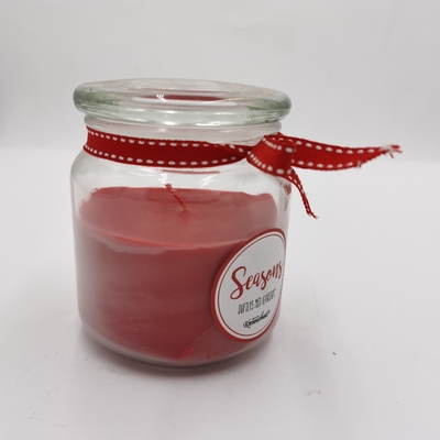 Spersonalizowany czerwony wosk parafinowy Essential Candle Light Jar Mason na Boże Narodzenie