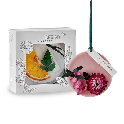 Air Fresher Polichromatyczne okrągłe 50g świece zapachowe z woskiem sojowym