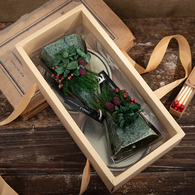 Aroma Home Niestandardowe świece choinkowe Nowy projekt 140g 23 godziny czasu palenia