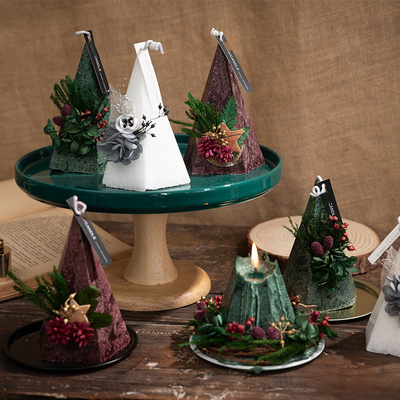 Aroma Home Niestandardowe świece choinkowe Nowy projekt 140g 23 godziny czasu palenia