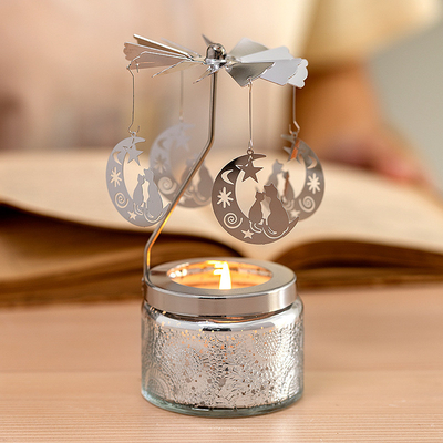 Ins Decor Relief Starry Sky Round Carousel Świece zapachowe z woskiem sojowym
