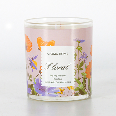 Private Label Aromatherapy Glasses Luksusowa sojowa świeca zapachowa 220G 8x9cm