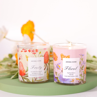 Private Label Aromatherapy Glasses Luksusowa sojowa świeca zapachowa 220G 8x9cm