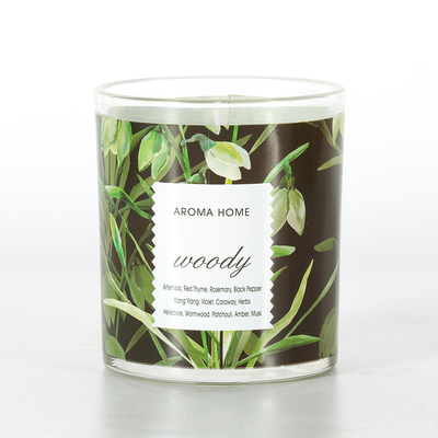 Private Label Aromatherapy Glasses Luksusowa sojowa świeca zapachowa 220G 8x9cm