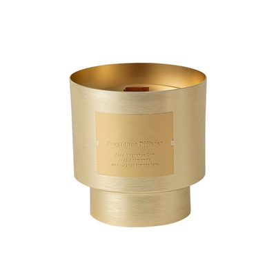 AROMA HOME niestandardowe unikalne prywatne marki drewniany knot luksusowy wosk sojowy pozłacane metalowe słoiki świeca na prezent na walentynki