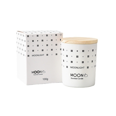 AROMA HOME naturalne boże narodzenie szeroko stosowany gradient styl skandynawski wosk sojowy szklany słoik świeca zapachowa ze składanym pudełkiem