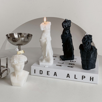 AROMA HOME romantyczna miłość świece zapachowe David Venus Laocoon rzeźba ludzkiego ciała wosk sojowy świece zapachowe prezenty urodzinowe