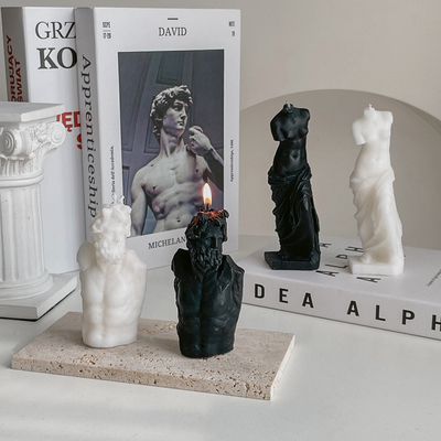 AROMA HOME romantyczna miłość świece zapachowe David Venus Laocoon rzeźba ludzkiego ciała wosk sojowy świece zapachowe prezenty urodzinowe