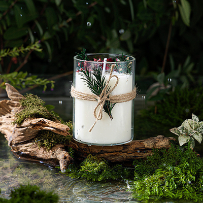 AROMA HOME niestandardowe luksusowe pudełko upominkowe własnej marki szklany słoik uzdrawiający kryształ duchowa aromaterapia zapachowe świece sojowe