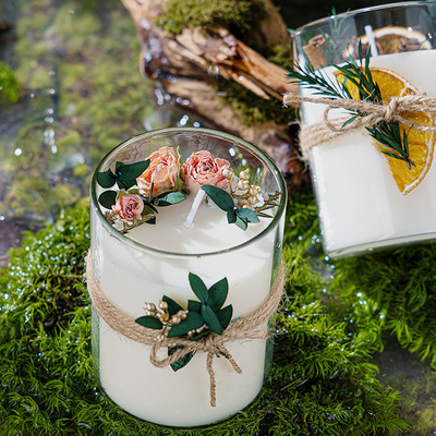 AROMA HOME niestandardowe luksusowe pudełko upominkowe własnej marki szklany słoik uzdrawiający kryształ duchowa aromaterapia zapachowe świece sojowe