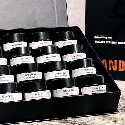 AROMA HOME Chiny Najlepsza cena Zakupy Świąteczny wosk sojowy Próbka zapachowa 16 sztuk / zestaw Mini świeca zapachowa
