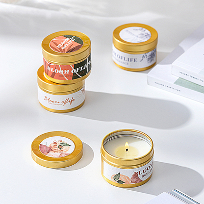 AROMA HOME Dostosowany mini zestaw upominkowy w kolorze czarnym i złotym 5 zapachów zapach do domu zapachowa świeca z wosku sojowego