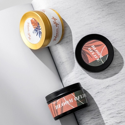 AROMA HOME Dostosowany mini zestaw upominkowy w kolorze czarnym i złotym 5 zapachów zapach do domu zapachowa świeca z wosku sojowego