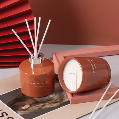AROMA HOME Olejek zapachowy Wyjątkowy dyfuzor trzcinowy Zestaw upominkowy świec zapachowych