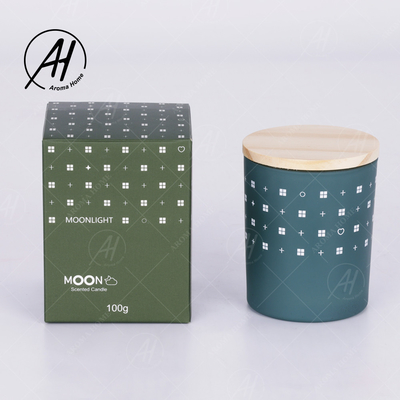 AROMA HOME Szklany słoik Drewniana pokrywka Bezdymna świeca z wosku sojowego Prywatna marka 5,5 uncji 7 uncji 8 uncji