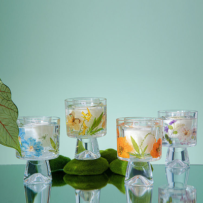 Velas Healing Immortal Flower Glass Crystal Cup aromaterapeutyczna świeca zapachowa z torbą
