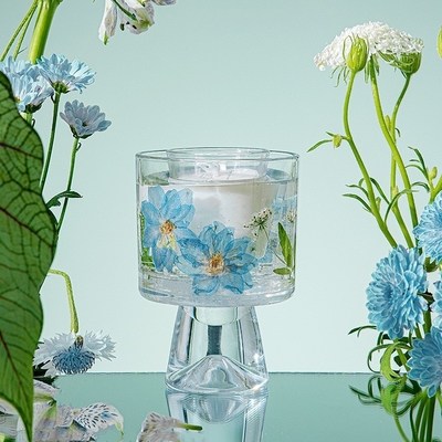 Velas Healing Immortal Flower Glass Crystal Cup aromaterapeutyczna świeca zapachowa z torbą
