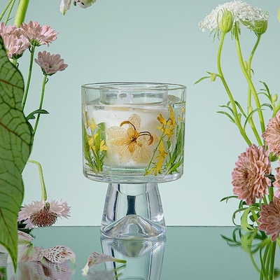 Velas Healing Immortal Flower Glass Crystal Cup aromaterapeutyczna świeca zapachowa z torbą
