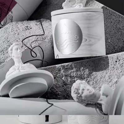 2023 ECO David Plaster Gypsum Sculpture Zapach Gardenia Świeca Zapachowa