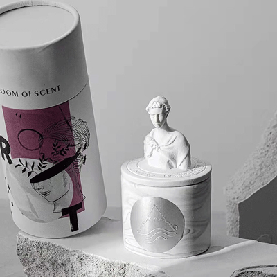 2023 ECO David Plaster Gypsum Sculpture Zapach Gardenia Świeca Zapachowa