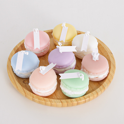 Prywatna marka Aromat owocowy Mini Wosk sojowy Macaron Ręcznie robiona świeca do łazienki