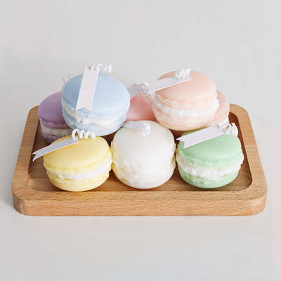 Prywatna marka Aromat owocowy Mini Wosk sojowy Macaron Ręcznie robiona świeca do łazienki