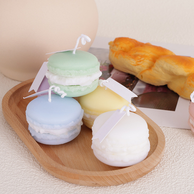 Prywatna marka Aromat owocowy Mini Wosk sojowy Macaron Ręcznie robiona świeca do łazienki