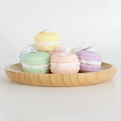 Prywatna marka Aromat owocowy Mini Wosk sojowy Macaron Ręcznie robiona świeca do łazienki