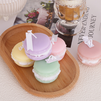 Prywatna marka Aromat owocowy Mini Wosk sojowy Macaron Ręcznie robiona świeca do łazienki