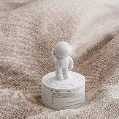Plaster Space Astronaut Velas Healing Crystal Aromaterapia Świeca zapachowa