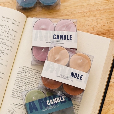 3 godziny 4 szt. Pudełko na prezenty Ręcznie aromaterapia Wosk sojowy Kolory Tea Light Candle