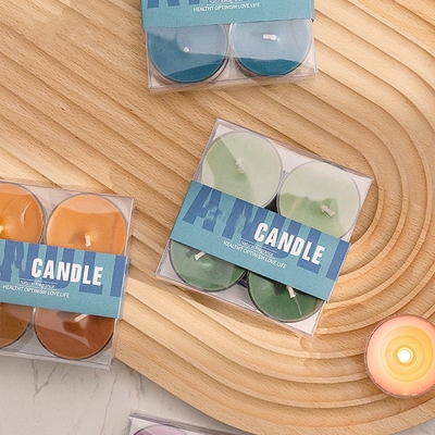 3 godziny 4 szt. Pudełko na prezenty Ręcznie aromaterapia Wosk sojowy Kolory Tea Light Candle