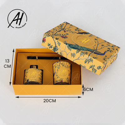 AROMA HOME Luksusowy dyfuzor trzcinowy Natural Oil Odświeżacz powietrza Świece zapachowe Zestaw podarunkowy