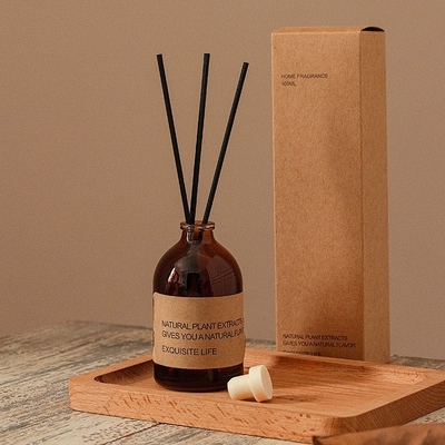 Aromaterapia szklana butelka brązowe perfumy 100 ml luksusowy dyfuzor trzcinowy