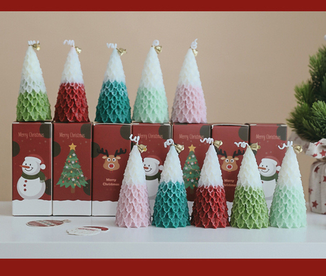 AROMA HOME Hurtownia Luksusowy kształt choinki Nowość Świeca zapachowa z wosku sojowego