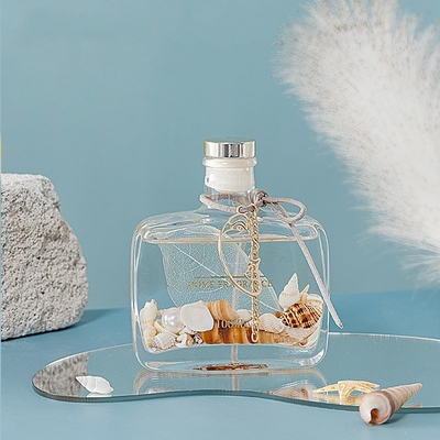 Unikalne butelki Pudełko na prezenty Pokrywa Pojemnik Ocean Scented Oil Glass Reed Dyfuzor