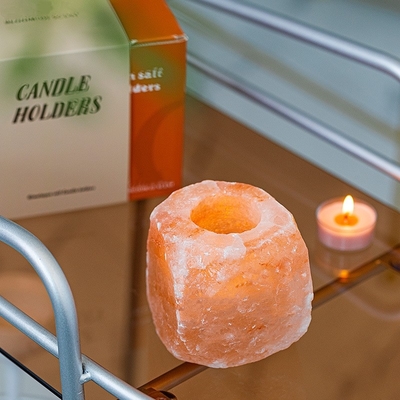 Zestaw lamp aromaterapeutycznych Crystal Stone Rock 4 Tealight Świecznik na ślub