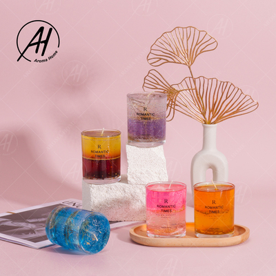 Popularny styl Dostosowane pudełko do aromaterapii Prawdziwy kwiat Jelly Cup Wosk