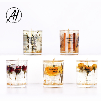 Popularny styl Dostosowane pudełko do aromaterapii Prawdziwy kwiat Jelly Cup Wosk