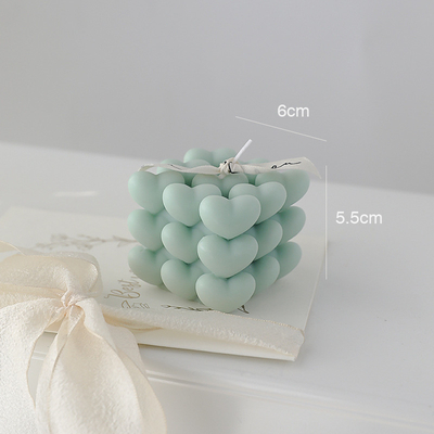 DIY Nowy Rok Miłość Kostka Rubika Świeca Zapachowa Geometria Aromaterapia Prezent