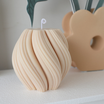 Aroma Home Unique Stock Vortex Shape Świeca zapachowa z wosku sojowego na wesela Hotel
