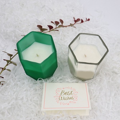Świeca zapachowa Aroma Home Soy Wax z dostosowanym sześciokątnym słoikiem do dekoracji wnętrz